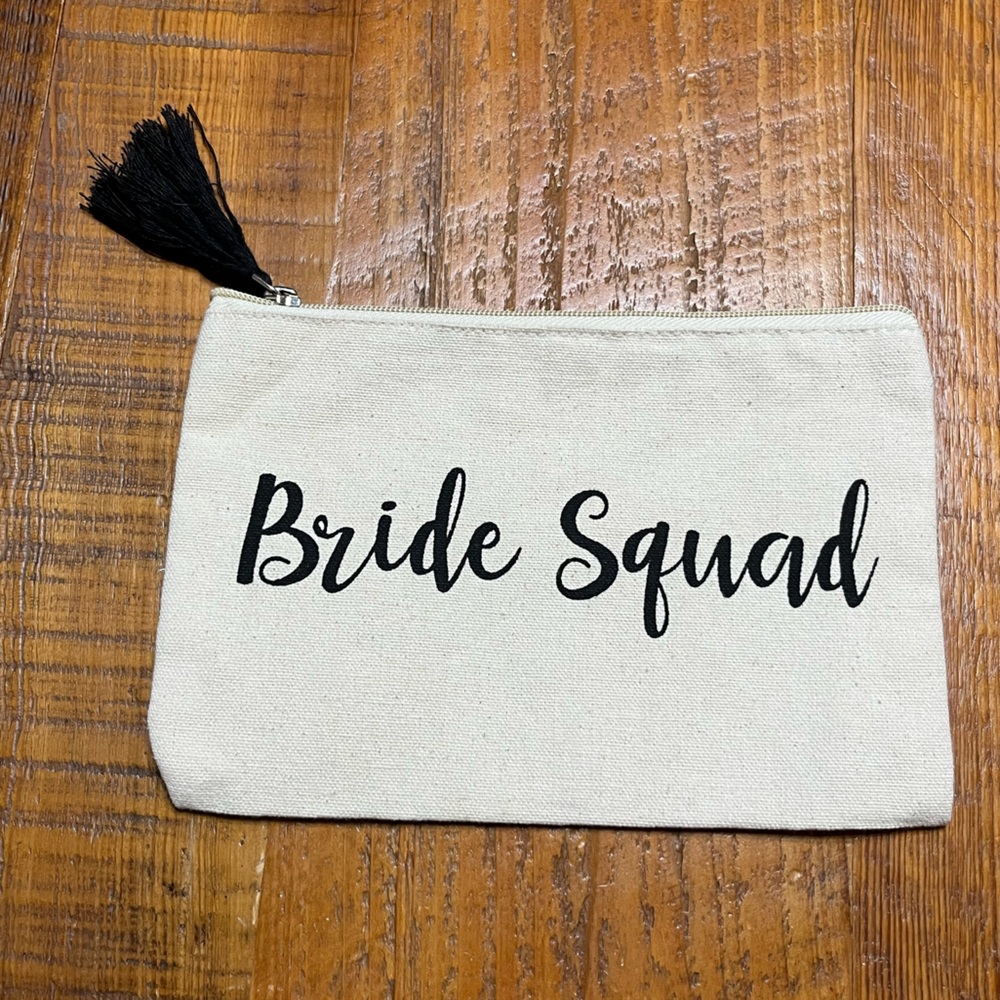 NWOT Bride Squad Cosmetics Bag